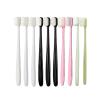 NSKQUFDNFKA Manual Toothbrush 10pcs/Set Toothbrush Bristle Ultrafine Adult Tooth Brush Teeth Deep Cleaning Dental Care Brush Portable Travel Brush(No.4 Flat) view 2