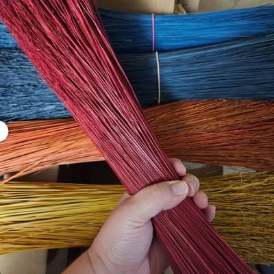 1/2 lb Bundles Broomcorn 20", Hand Dyed and Dried, Broom Straw, Broom Corn and Hurl, Make Your own Broom & Witch Crafts (Yellow)