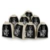 8 Pack Cotton Drawstring Bags, Abstract X-ray Skull Skeleton Playing Guitar Linen Gift Bags Storage Bag Reusable Gift Pouches Sachet for Jewelry Party Favors Wrapping DIY Christmas Gifts Candy Bags 4. view 1