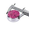 GGNKDL Zebra Tiger Leopard Pink Prints Round Mini Pill Box with 3 compartments for Pill Storage and Portable Travel view 4