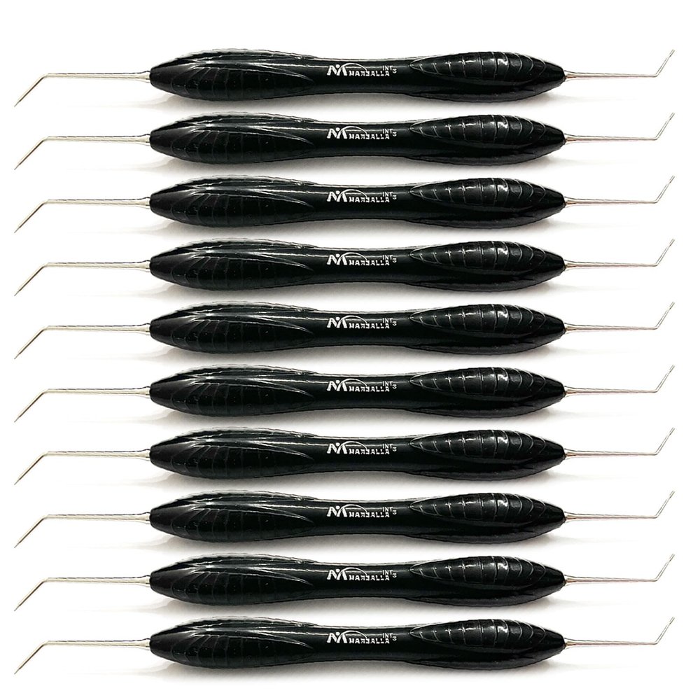 10 Pcs Dental Instrument RGS 1-2 Silicone Handle Depth Dimensions for Restorations