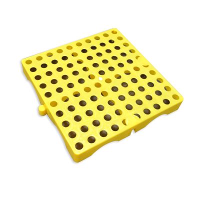 20 * 20 * 3cm Nestable Floor Pallets,Waterproof Storage Grid Mats, For Supermarket Pet Garage Outdoor Closet Storage(Beige)