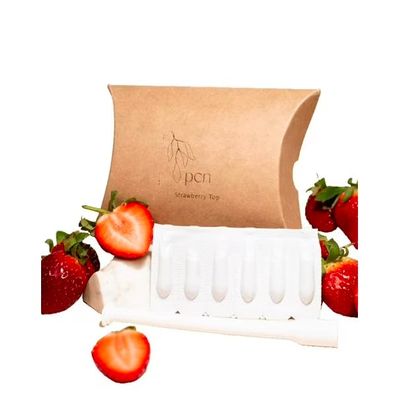 Personal Care Nourishment Strawberry Flavored & Scented Moisture Melts for Feminine Wellness Gentle Botanical Formula for Softness & Freshness 5, 15, or 25 Count