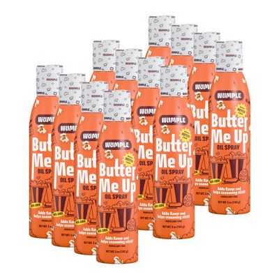 Wumple Buttery Popcorn Oil Spray - All-Natural Butter Spray for Popcorn, Air Fryer & Cooking - Non-GMO, Gluten-Free & Kosher - Pack of 12 (5 oz)