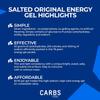 Carbs Fuel Salted Original 50g Energy Gel Pack of 2 | 50g Carbs, 450mg Sodium | Vegan & Gluten-Free | Thin, Easy-to-Consume Running Gels | No Hydration Mix Needed | Fuel for Longer Efforts view 4