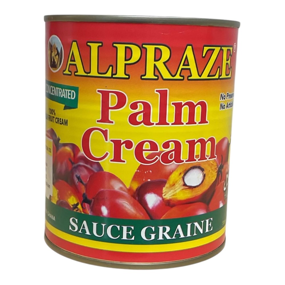 Alpraze Palm Cream Sauce, Concentrated, 100% Palm Fruit Cream, Product of Ghana