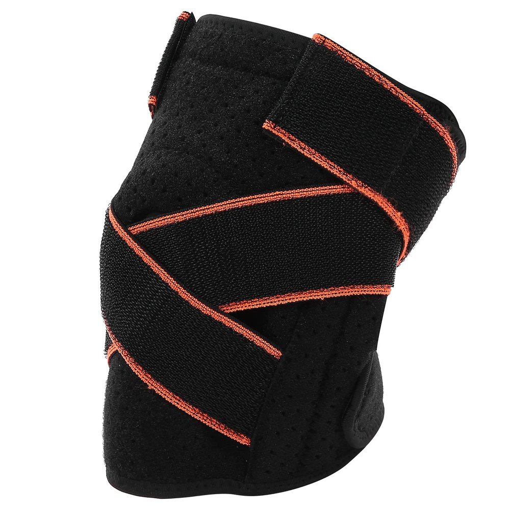 Kuuleyn Neoprene Knee Sleeve, Compression Brace Support Sport Protector,Pain Relief for Meniscus Injury Lightweight Ergonomic Design Adjustable Strap Breathable Fabric Athletic