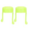 Kuuleyn 2pcs Portable Eyedrop Guide Aid,Help Applicator Practical, Eye Drop Bottle Holder Bracket Device Ergonomic Design Soft Silicone Material Safe Distance Control Elderly Use (Green)