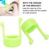Kuuleyn 2pcs Portable Eyedrop Guide Aid,Help Applicator Practical, Eye Drop Bottle Holder Bracket Device Ergonomic Design Soft Silicone Material Safe Distance Control Elderly Use (Green) view 2
