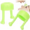Kuuleyn 2pcs Portable Eyedrop Guide Aid,Help Applicator Practical, Eye Drop Bottle Holder Bracket Device Ergonomic Design Soft Silicone Material Safe Distance Control Elderly Use (Green) view 4