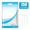 NSKQUFDNFKA Manual Toothbrush 150pcs Floss Flosser Picks Toothpicks Teeth Stick Tooth Cleaning Interdental Brush Dental Floss Pick Cleaning Tooth Brush view 2