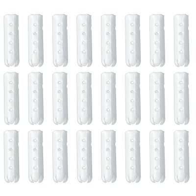 PATIKIL 24Pcs Shoelace Tips, Alloy 23mm Open Mouth Aglets Shoes Lace Cords End Tip Cap Replacement for DIY Clothes Strings, White
