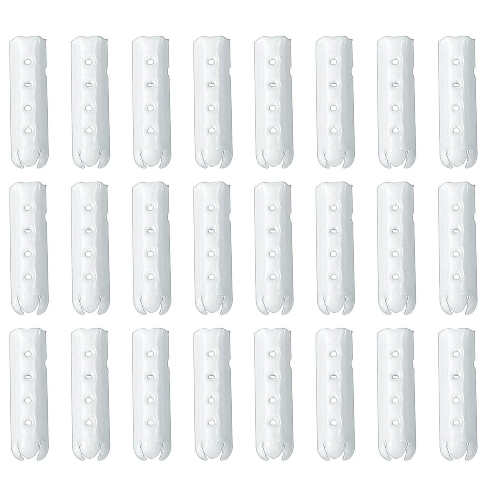 PATIKIL 24Pcs Shoelace Tips, Alloy 23mm Open Mouth Aglets Shoes Lace Cords End Tip Cap Replacement for DIY Clothes Strings, White