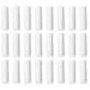 PATIKIL 24Pcs Shoelace Tips, Alloy 23mm Open Mouth Aglets Shoes Lace Cords End Tip Cap Replacement for DIY Clothes Strings, White view 1