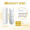 PATIKIL 24Pcs Shoelace Tips, Alloy 23mm Open Mouth Aglets Shoes Lace Cords End Tip Cap Replacement for DIY Clothes Strings, White view 2