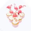 36 PCS Luau Flamingo Cupcake Toppers Double Side Tropical Aloha Flamingo Cupcake Picks for Summer Hawaiian Luau Tropical Theme Baby Shower Wedding Birthday Cake Decorations Supplies view 4