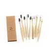 NSKQUFDNFKA Manual Toothbrush 10 Pcs Ultra Fine Soft Hair Travel Toothbrush Fiber Manual Vegan Teeth Oral Hygiene Care Tools Brush(Black White Waves) view 1