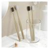 NSKQUFDNFKA Manual Toothbrush Soft Toothbrush Men Women Adult Gold Silver Brushes Elegance Gentle Toothbrushes Brush(SW) view 2