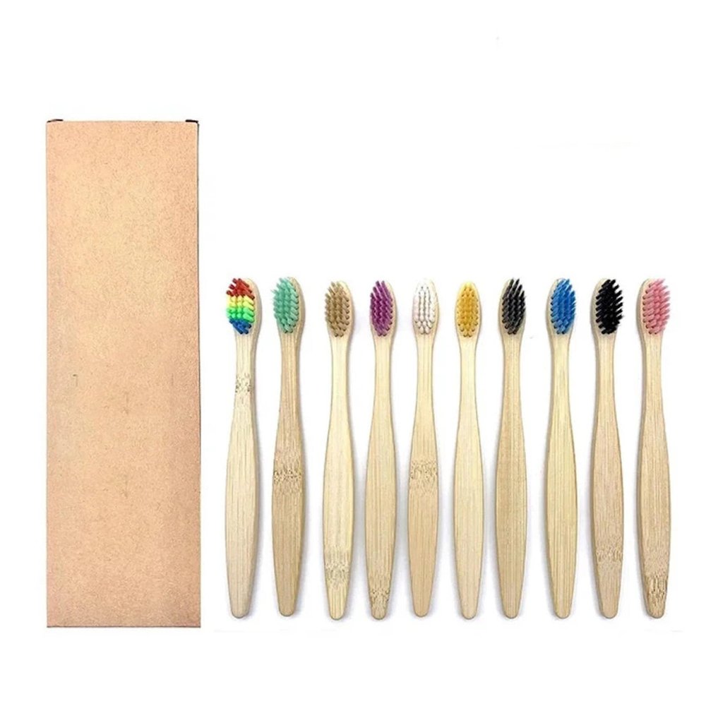NSKQUFDNFKA Manual Toothbrush 10PCS Toothbrush Set Soft Bristle Charcoal Teeth Whitening Toothbrushes Soft Dental Oral Care Adult/Kids Brush(10PCS Kids Set)