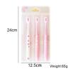 NSKQUFDNFKA Manual Toothbrush 3/5 PC Pink Sakura Toothbrush for Adults Square Hole Soft Fur Girl Student Small Head Efficient Cleaning Teeth Brush(5PC) view 4