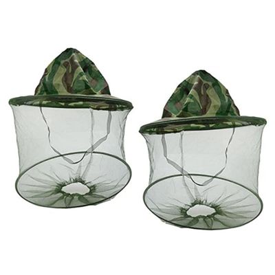 Hperu 2PCS Beekeeper Hat Veil Mask Anti Mosquito Bug Fly Face Protection Net Mesh Outdoor