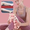 15 Wheels Massage Roller, Cellulite Appearance Circular Leg Clamp Massage Relax Roller, Muscle Relaxer for Legs, Thighs, Arm, Indoor Sports Yoga Bodybuilding Equipment (Pink) view 2