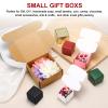 PATIKIL 2x2x1.6 Small Gift Boxes Bulk with Lid, 50 Pack Mini Square Foldable Cardboard Paper Present Box for Earring Ring Jewelry, Wedding Party Favor, Birthday, Pink view 4