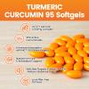 10-in-1 Turmeric Supplement Softgels, 95% Curcumin for 1000mg, Made Mct Oil, 60-Day Supply with Black Pepper, Ginger, Propolis Powder, Black Seed Oil, Saw Palmetto Oil, Zinc, Vitamin D3, E, More 4 Bag view 3