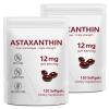 2 Pack Astaxanthin 12mg, Premium Astaxanthin Antioxidant Supplements with Antioxidant Activity, Supports Eye, Immune, Skin Health, Internal Circulation view 1