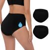 CITURLAN Incontinence Underwear for Women - 100ml Absorbency | Leakproof & Washable | Bladder Control Panties for Women 2 Pack (Black, XL) view 1