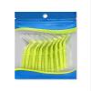 NSKQUFDNFKA Manual Toothbrush 15 PCS Beveled Teeth Brush Adult Cleaning Braces Orthodontic Gaps Between Brush(0.8mm(SS) Green) view 1