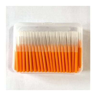 NSKQUFDNFKA Manual Toothbrush 120Pcs/Box Interdental Care Tooth Interdental Cleaners Teeth Brush Oral Hygiene Tool Brush(120pcs Green 0.8mm)