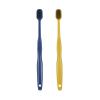 NSKQUFDNFKA Manual Toothbrush 2pcs Wide Head Soft Hair Toothbrush for Couples Adult 8 Colors Brush(Yellow Blue) view 1