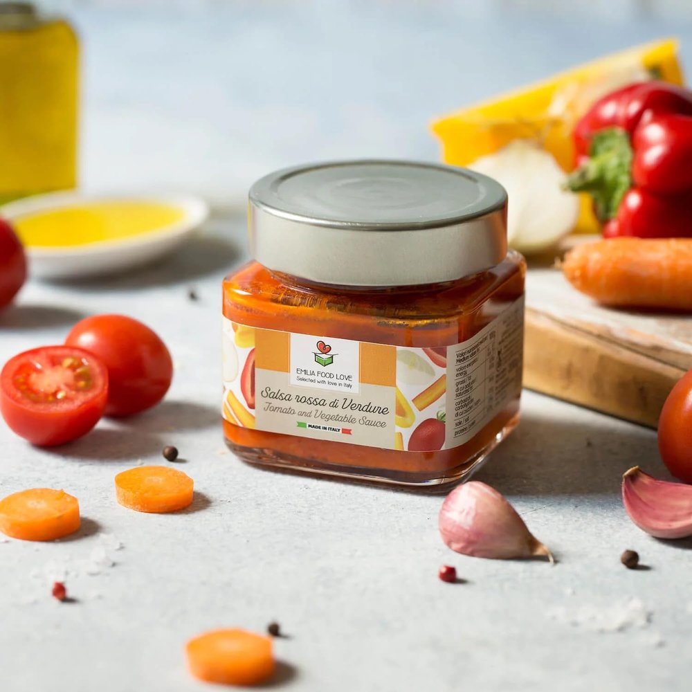 EMILIA FOOD LOVE | Tomato and Vegetable Sauce - 7.05oz (200g)