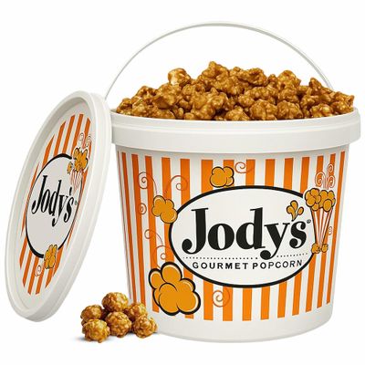Jodys Gourmet Caramel Corn Tub 37.5oz - Sweet Crunchy Popcorn Made with Real Butter & Non-GMO Kernels - Gluten Free, Kosher Dairy - Perfect for Sharing, Snacking & Gifting - Made in USA