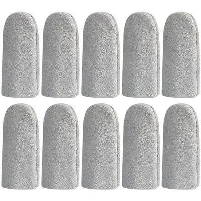 10 Pcs Leather Finger Cots Cut Resistant Finger Protector Finger Sleeve, Finger Covers for Cuts, Cut Resistant Finger Guards for Kitchen, Work, Sculpture