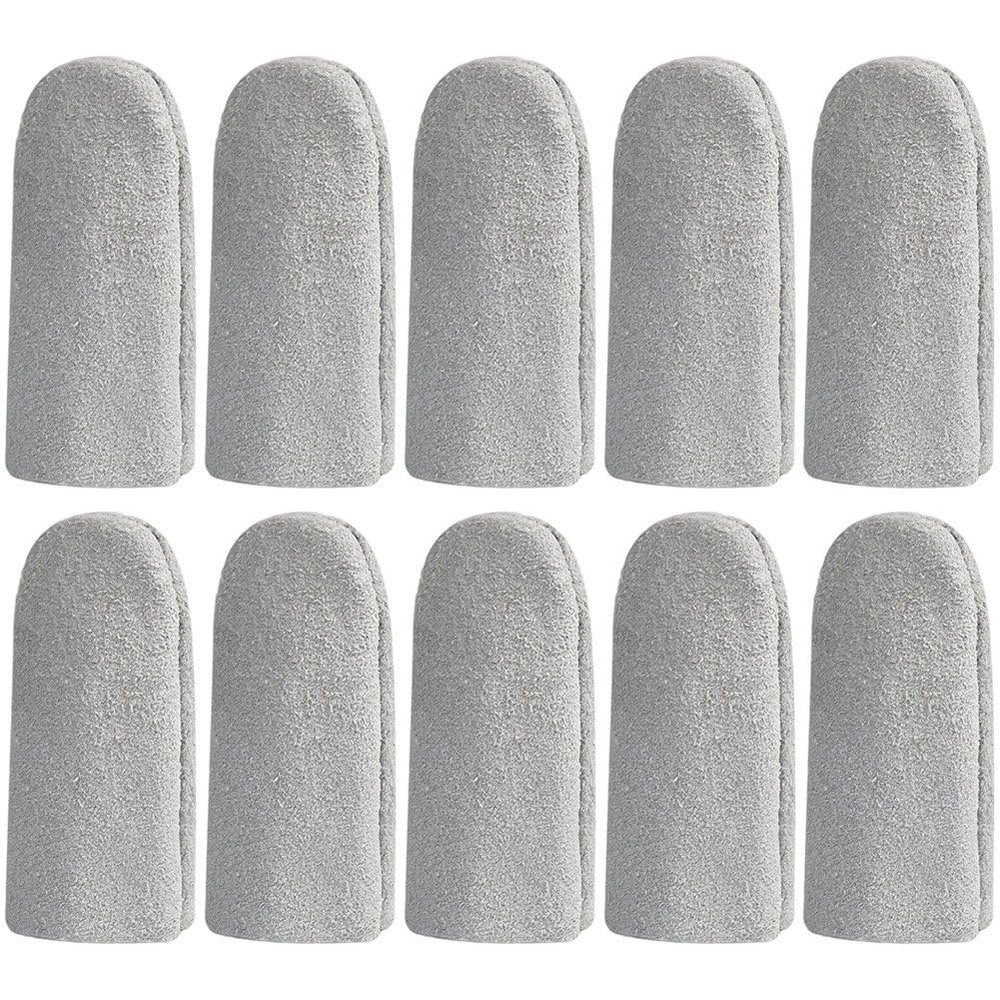10 Pcs Leather Finger Cots Cut Resistant Finger Protector Finger Sleeve, Finger Covers for Cuts, Cut Resistant Finger Guards for Kitchen, Work, Sculpture
