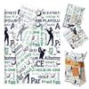 100 Sheets Golf Pattern Tissue Paper Sports Themed Golf Ball Gloves Pattern Tissue Paper for Birthday Wedding Baby Shower DIY Crafts Theme Party Decors