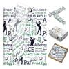100 Sheets Golf Pattern Tissue Paper Sports Themed Golf Ball Gloves Pattern Tissue Paper for Birthday Wedding Baby Shower DIY Crafts Theme Party Decors view 2