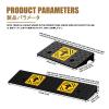 HBOOMOEM Portable Curb Ramps Heavy DutyHeavy Duty Motorhome Levelling RampsAuxiliary Slope Wheelchair SlopeSuitable for Cars, Motorcycles, Bicycles, Wheelchairs.(50 * 25 * 5cm/19.7 * 9.8 * 2in) view 2