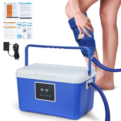 Tacarlha Cold Therapy Machine,Cold Compression Therapy Device for Knee, Shoulder & Joint Pain - Quiet Operation (35dB), 6 Speed Settings, Portable Design - Ideal for Post-Op Recovery Blue