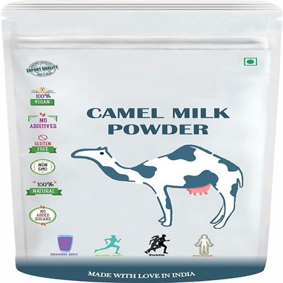 hyd Came.l Mil.k P.owder | Freeze Dried, Gluten Free, No Additives, No Preservatives - 100 GM by B Naturall