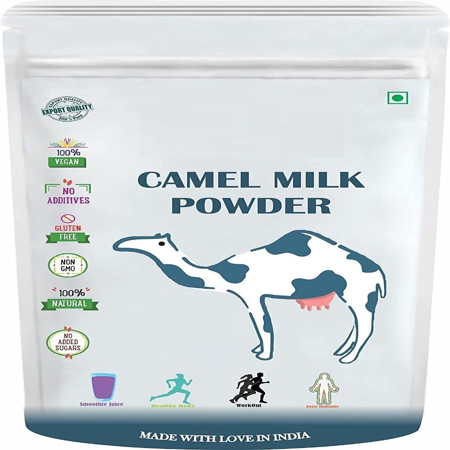 hyd Came.l Mil.k P.owder | Freeze Dried, Gluten Free, No Additives, No Preservatives - 100 GM by B Naturall