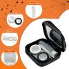 LADYPONYCSC 3 Pack Dragon Eye Design Contact Lens Cases (Case Only, No Contacts) - Gothic Portable Storage Box with Mirror, Leakproof Travel Organizer for Cosplay & Halloween view 3