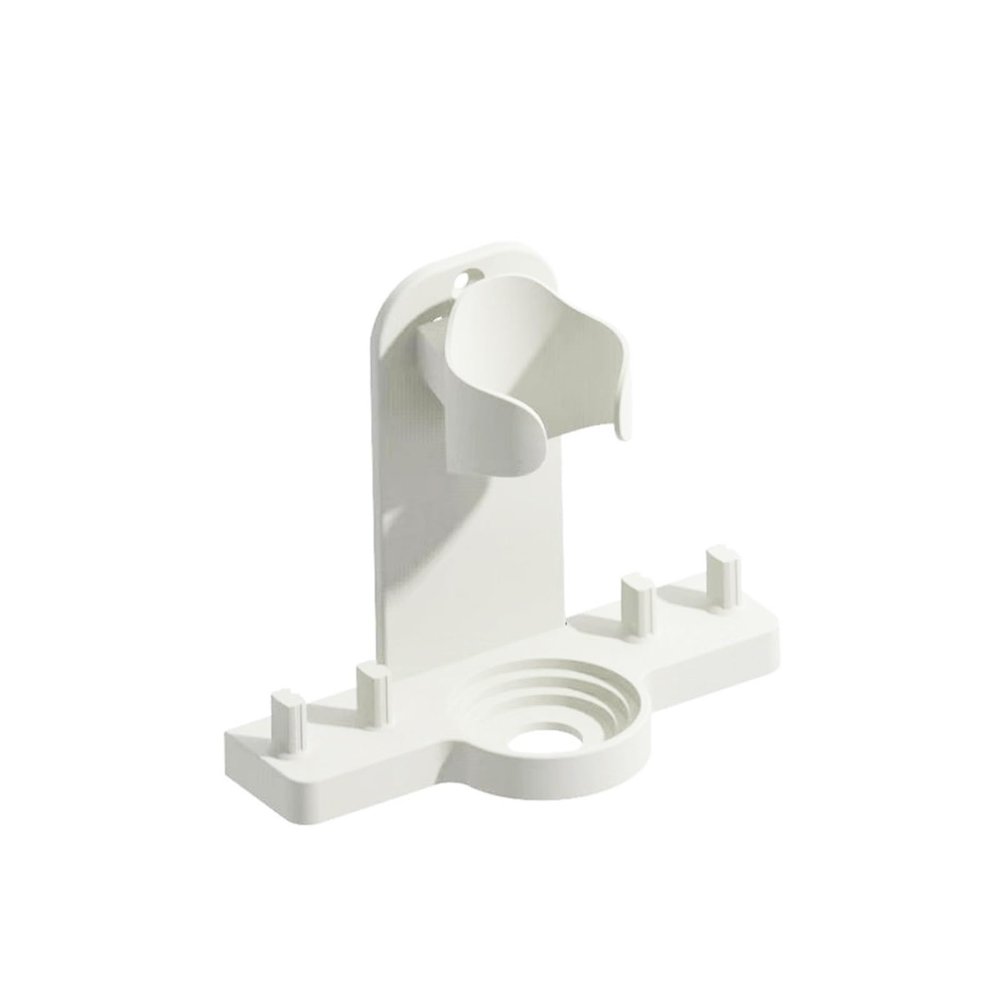 1 PC Adhesive Electric Toothbrush Holder Wall Mounted Tooth Brush Heads Rack Organizer, Compatible for Oral B(White)