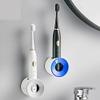 1pc Electric Toothbrush Holder Wall-Mounted Dustproof Toothbrush Holder Perforated Bathroom Electric Toothbrush Brush Holder(Gray) view 2