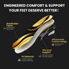 Welnove Insoles for Walking All Day with Arch Support, Walking Insoles for Men & Women for Hiking, Standing All Day, Plantar Fasciitis, Foot Pain-Women 10-10.5|Men 8-8.5-L view 3