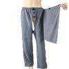 HDXWIFD Unisex Patient Pants, Incontinence Catheter Trousers with Pockets, Patient Pants Patient Care Clothes Side Zipper Care Open Tear Away Pants Nursing Aid view 1