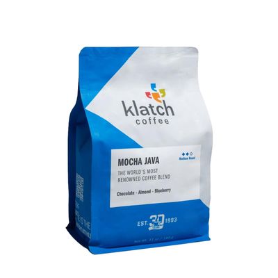 Mocha Java Blend - Roasted by Klatch Coffee - Freshly Ground Coffee - 310 Gram Bag