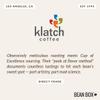 Mocha Java Blend - Roasted by Klatch Coffee - Freshly Ground Coffee - 310 Gram Bag view 4